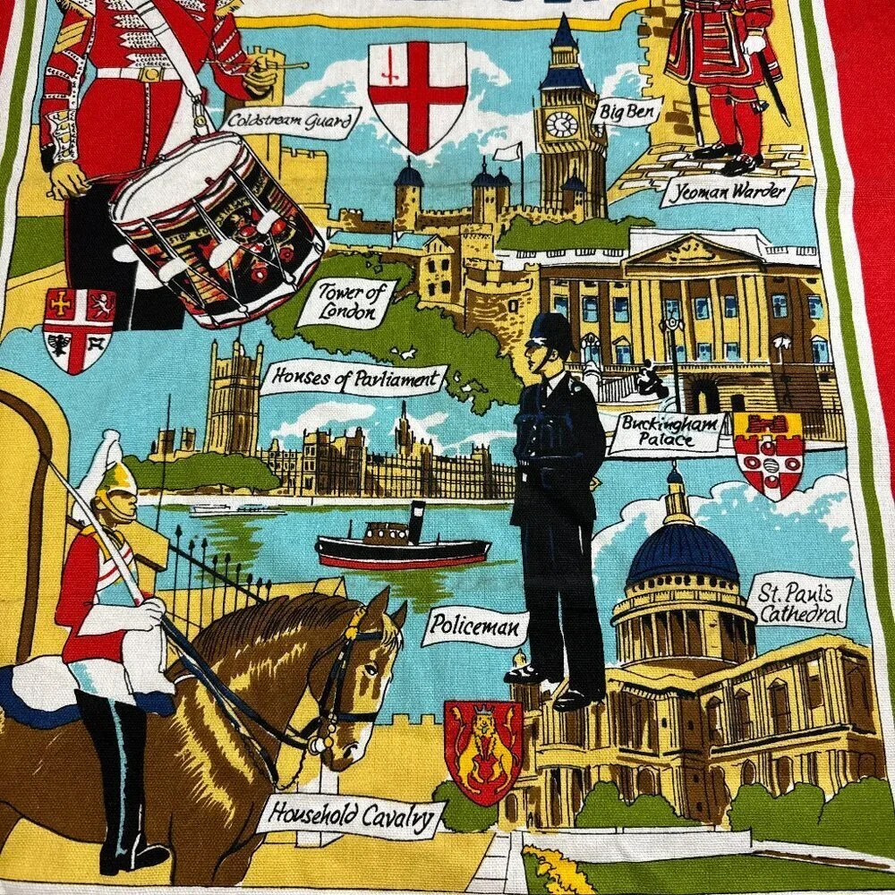 LONDON England  Tea Towel
